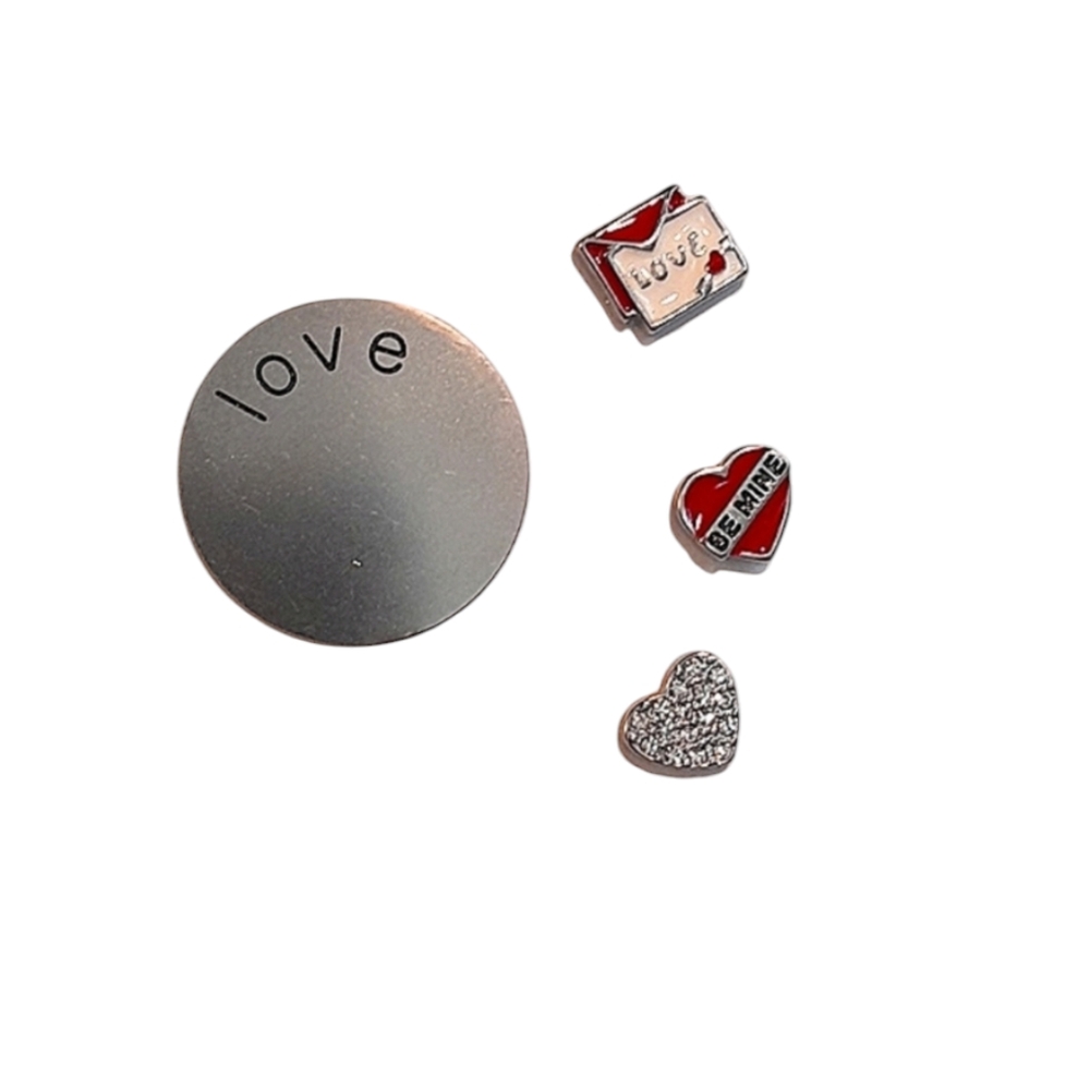 SOUTH HILL DESIGNS LOVE V-Day Charms Lot for a Necklace Locket